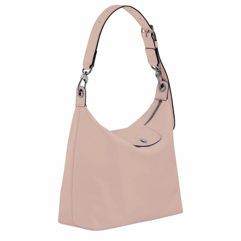 Leather Bags Women Longchamp Nude Le Pliage Xtra M Hobo Bag Nude - Leather - Image 3