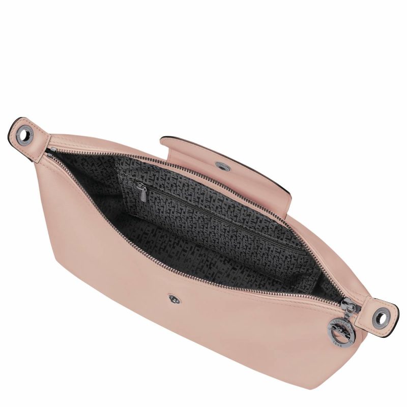 Leather Bags Women Longchamp Nude Le Pliage Xtra M Hobo Bag Nude - Leather - Image 5