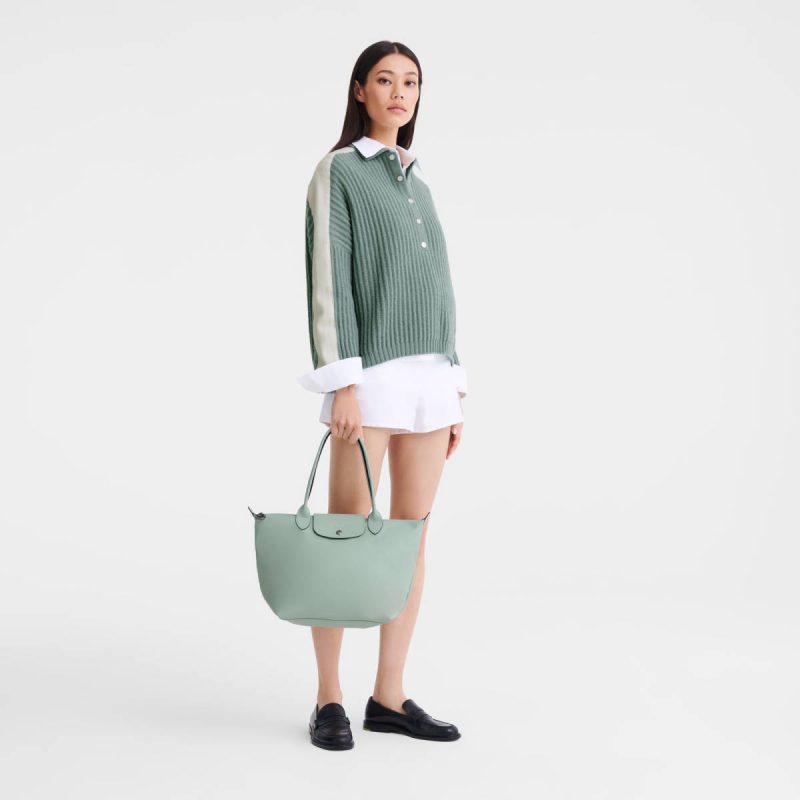 Leather Bags Women Vervain Le Pliage Xtra M Tote Bag Vervain - Leather Longchamp - Image 2