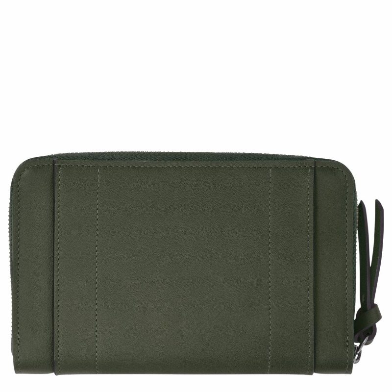Leather Wallets Khaki Longchamp 3D Wallet Khaki - Leather Women - Image 2