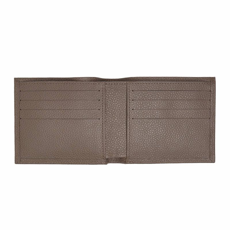 Leather Wallets Turtledove Longchamp Women Le Foulonné Wallet Turtledove - Leather - Image 4