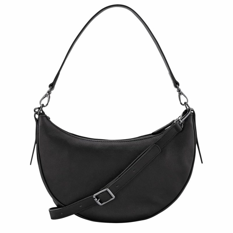 Longchamp 3D S Crossbody Bag Black - Leather Leather Bags Women Black - Image 4