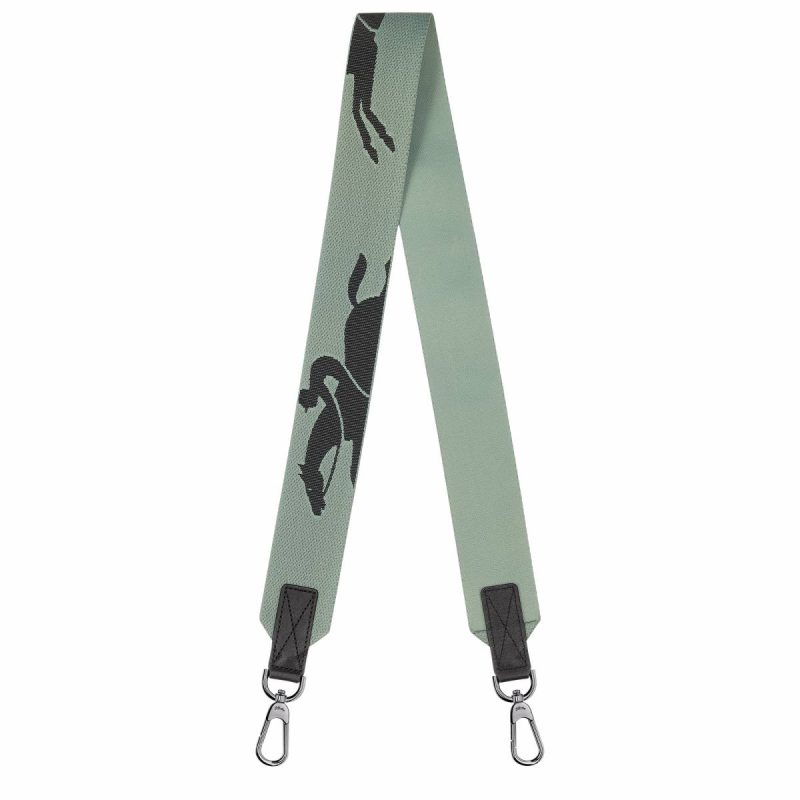Longchamp 3D Shoulder Strap Vervain - Canvas Vervain Shoulder Straps Women