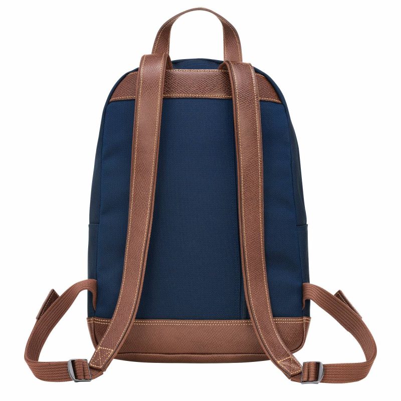 Longchamp Backpacks Blue Boxford Backpack Blue - Recycled Canvas Men - Image 3