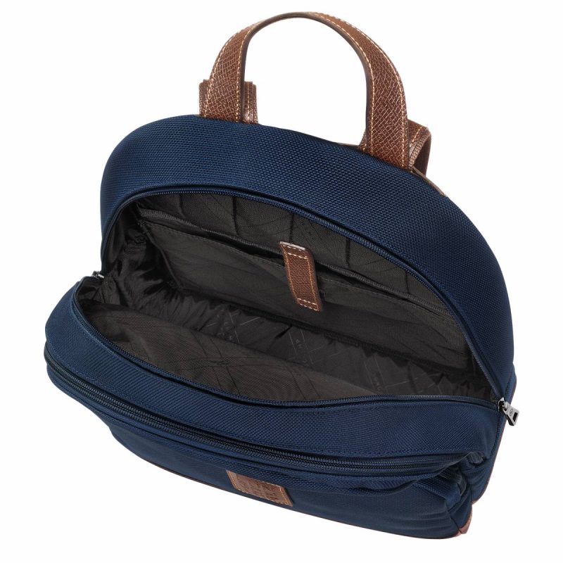 Longchamp Backpacks Blue Boxford Backpack Blue - Recycled Canvas Men - Image 4