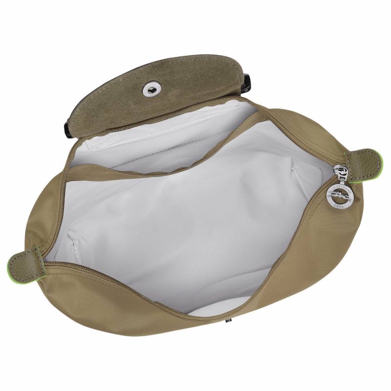 Longchamp Backpacks Women Le Pliage Green M Backpack Artichoke - Canvas Artichoke - Image 4