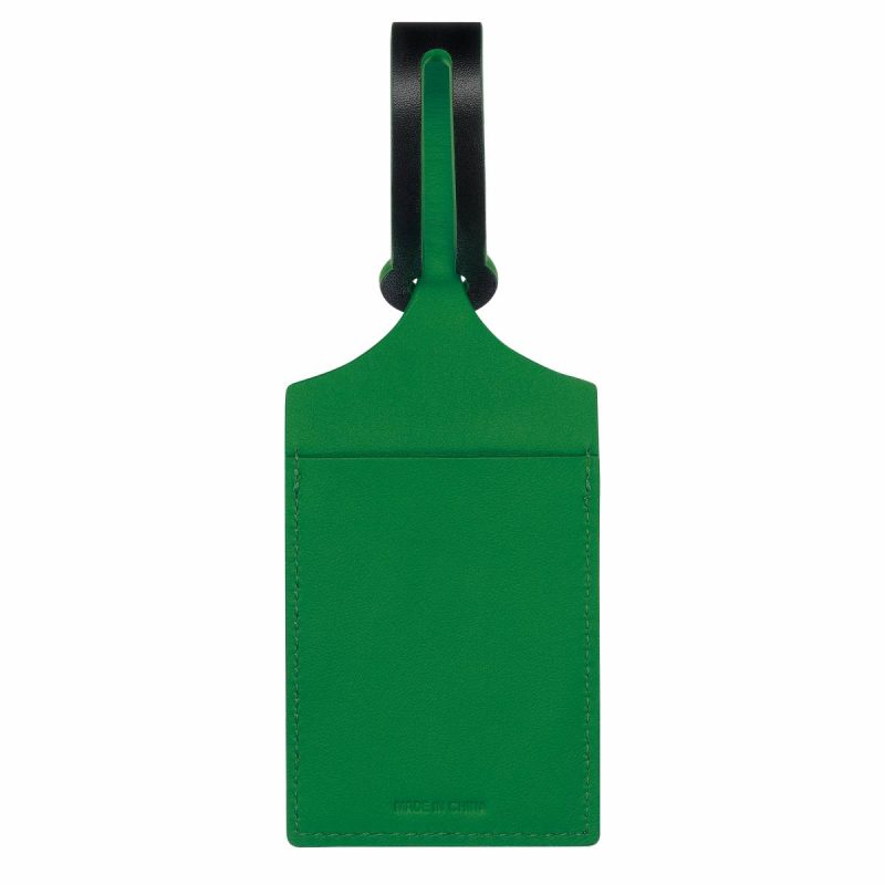 Longchamp Black/Green Travel Accessories Lgp Travel Luggage Tag Black/Green - Leather Women - Image 2