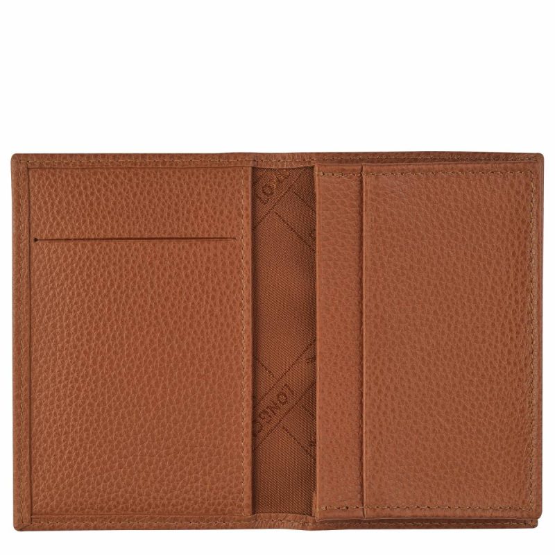 Longchamp Cardholders & Coin Purses Caramel Women Le Foulonné Card Holder Caramel - Leather - Image 2