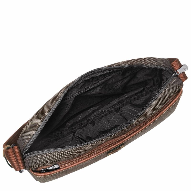 Longchamp Crossbody Bags Brown Boxford M Camera Bag Brown - Recycled Canvas Men - Image 4