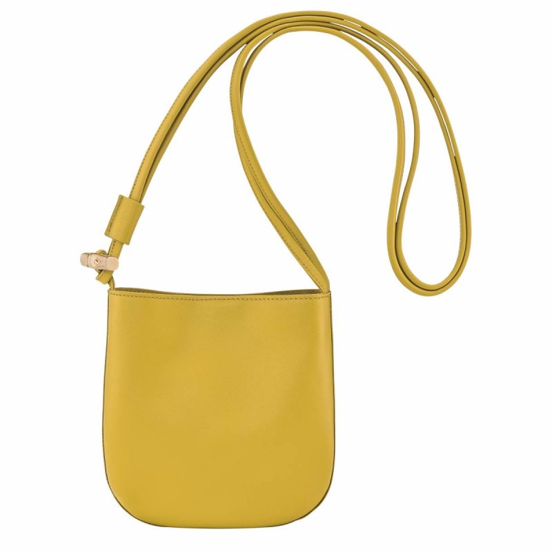 Longchamp Ginger Leather Bags Women Le Roseau S Crossbody Bag Ginger - Leather