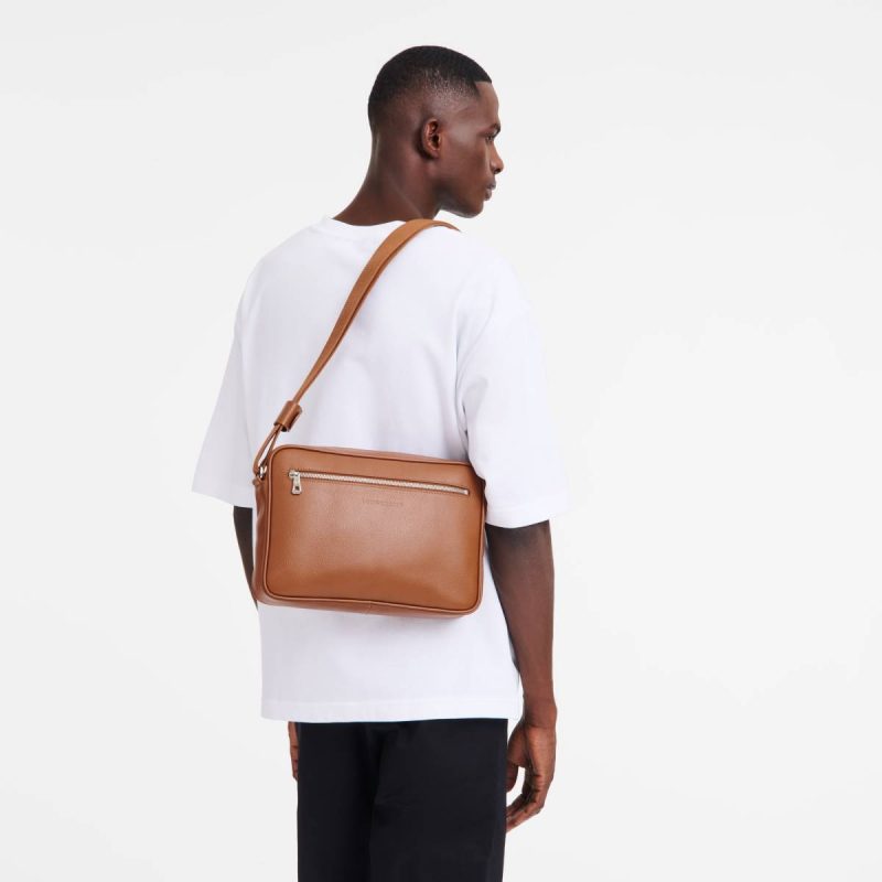 Longchamp Le Foulonné M Camera Bag Caramel - Leather Leather Bags Caramel Men - Image 2