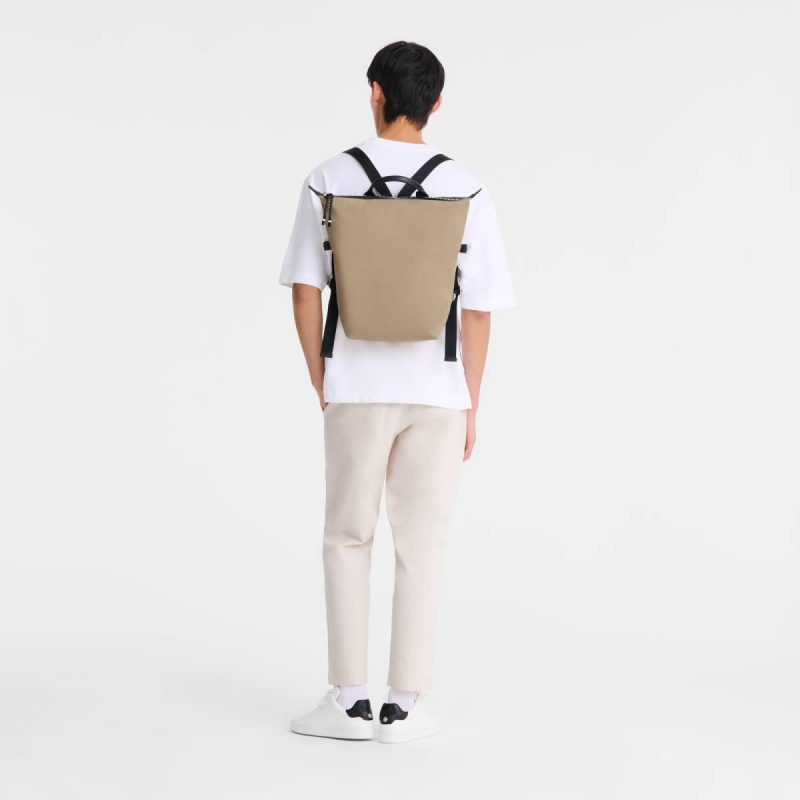 Longchamp Le Pliage Energy L Backpack Clay - Recycled Canvas Women Backpacks Clay