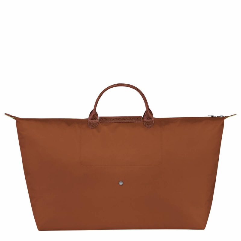 Longchamp Le Pliage Green Xl Travel Bag Cognac - Recycled Canvas Travel Bags Women Cognac - Image 3