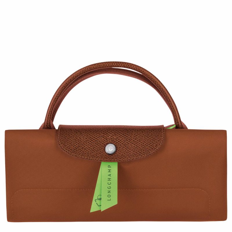Longchamp Le Pliage Green Xl Travel Bag Cognac - Recycled Canvas Travel Bags Women Cognac - Image 5