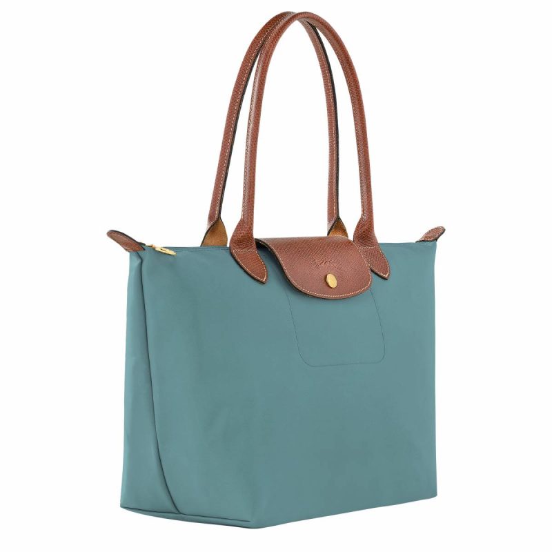 Longchamp Le Pliage Original M Tote Bag Eucalyptus - Recycled Canvas Eucalyptus Women Shoulder Bags