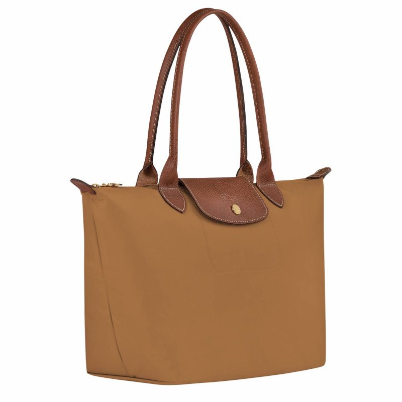Longchamp Le Pliage Original M Tote Bag Fawn - Recycled Canvas Women Shoulder Bags Fawn - Image 2
