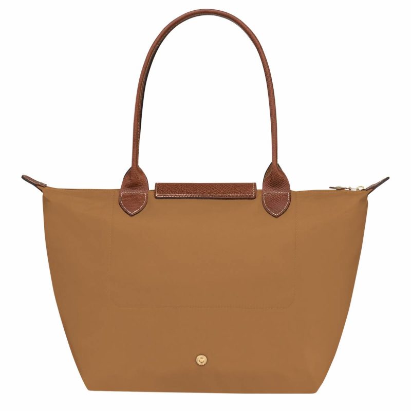 Longchamp Le Pliage Original M Tote Bag Fawn - Recycled Canvas Women Shoulder Bags Fawn - Image 3