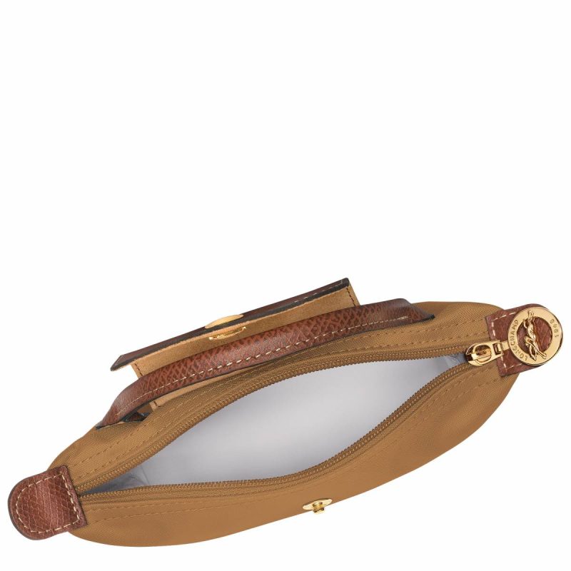 Longchamp Le Pliage Original Pouch With Handle Fawn - Recycled Canvas Fawn Pouches & Cases Women - Image 4