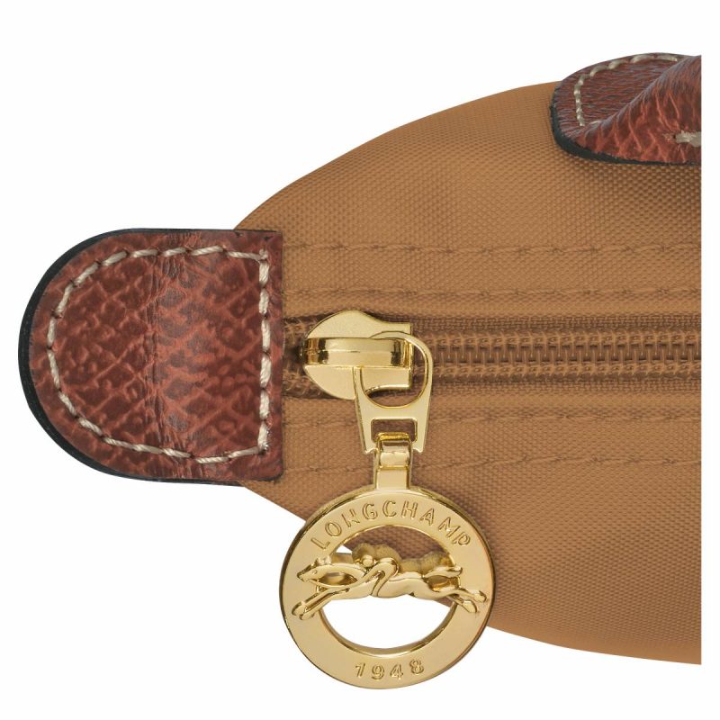 Longchamp Le Pliage Original Pouch With Handle Fawn - Recycled Canvas Fawn Pouches & Cases Women - Image 5