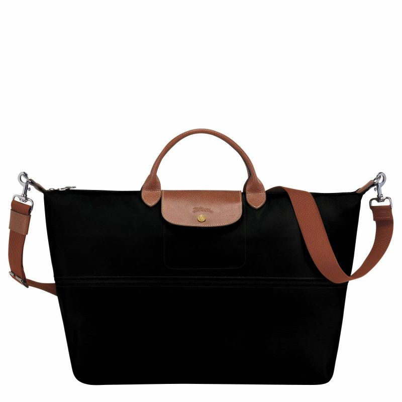 Longchamp Le Pliage Original Travel Bag Expandable Black - Recycled Canvas Travel Bags Black Women - Image 5