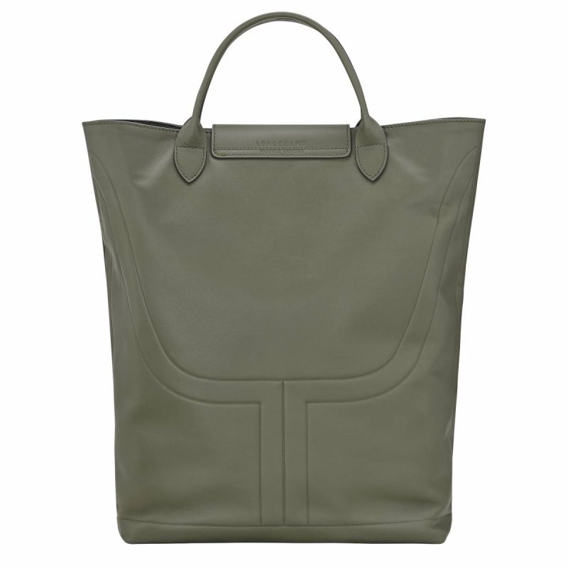 Longchamp Le Pliage Xtra M Boots Bag Khaki - Leather Women Leather Bags Khaki - Image 4