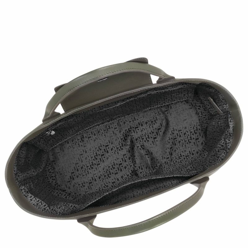 Longchamp Le Pliage Xtra M Boots Bag Khaki - Leather Women Leather Bags Khaki - Image 5