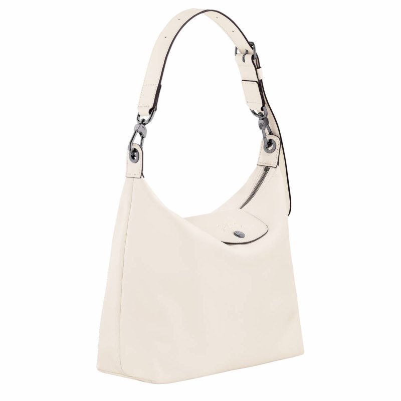 Longchamp Le Pliage Xtra M Hobo Bag Ecru - Leather Women Leather Bags Ecru - Image 3