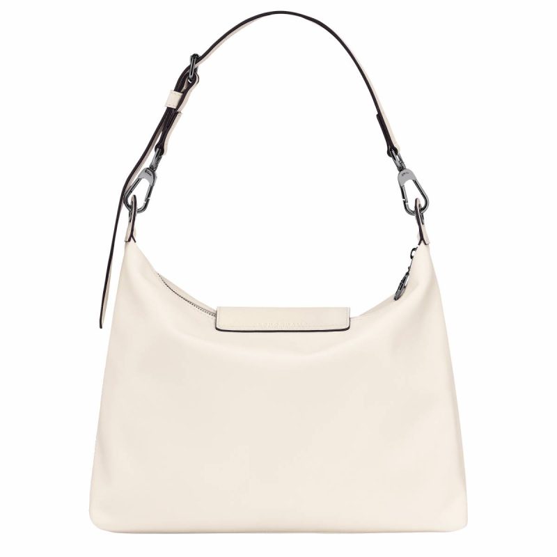Longchamp Le Pliage Xtra M Hobo Bag Ecru - Leather Women Leather Bags Ecru - Image 4