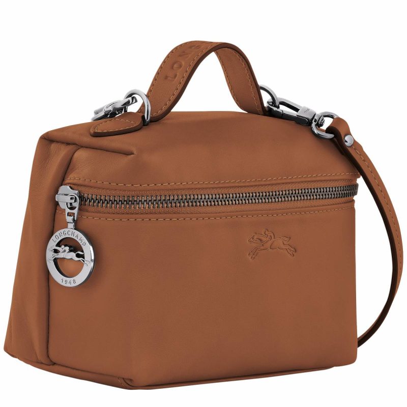 Longchamp Le Pliage Xtra Xs Vanity Cognac - Leather Leather Bags Cognac Women - Image 3