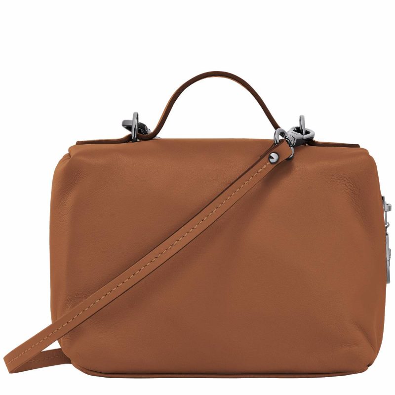 Longchamp Le Pliage Xtra Xs Vanity Cognac - Leather Leather Bags Cognac Women - Image 4