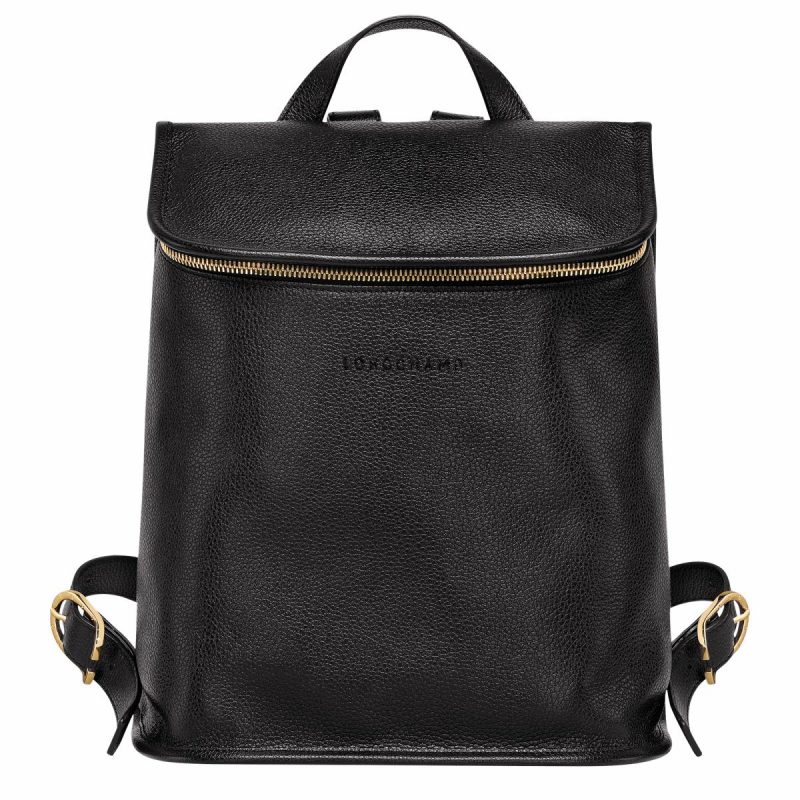Longchamp Leather Bags Le Foulonné Backpack Black - Leather Black Women