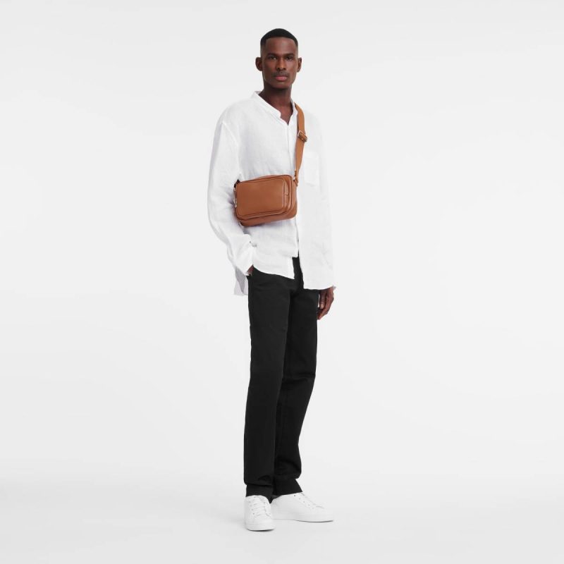 Longchamp Leather Bags Le Foulonné S Camera Bag Caramel - Leather Caramel Men - Image 2