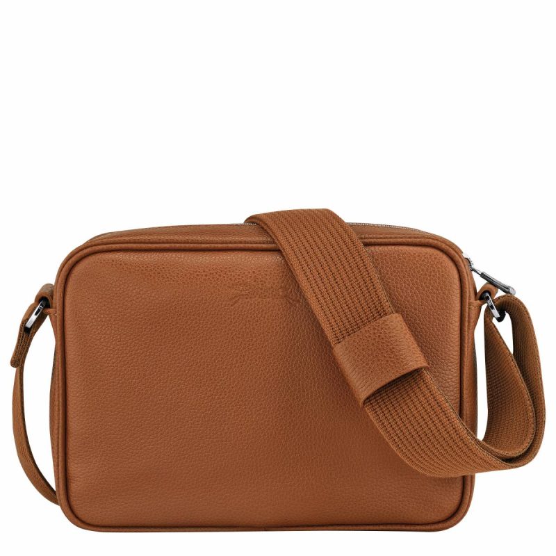 Longchamp Leather Bags Le Foulonné S Camera Bag Caramel - Leather Caramel Men - Image 4