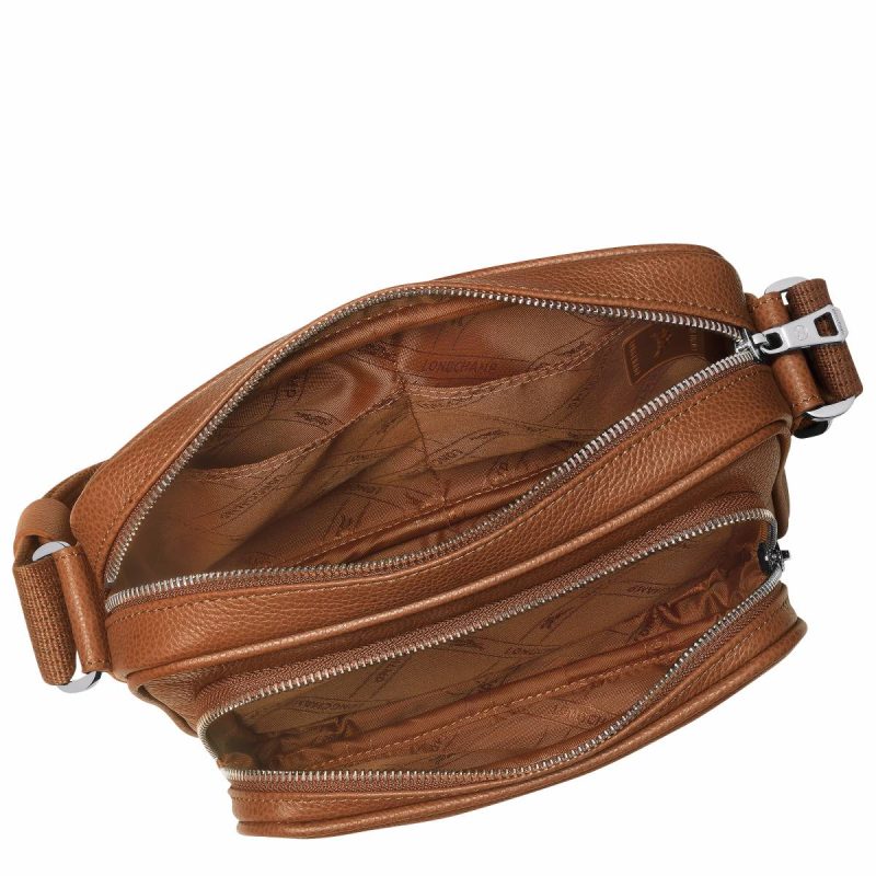 Longchamp Leather Bags Le Foulonné S Camera Bag Caramel - Leather Caramel Men - Image 5