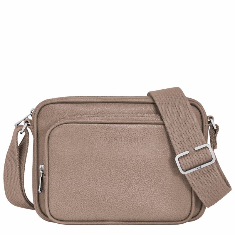 Longchamp Leather Bags Le Foulonné S Camera Bag Turtledove - Leather Turtledove Men