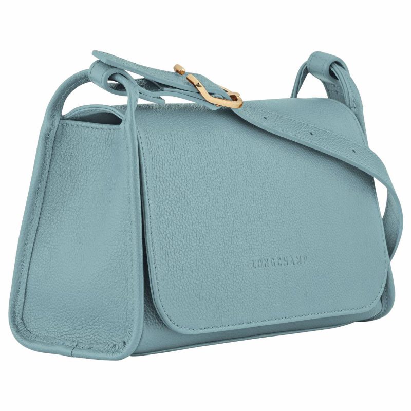 Longchamp Leather Bags Women Eucalyptus Le Foulonné M Crossbody Bag Eucalyptus - Leather - Image 3