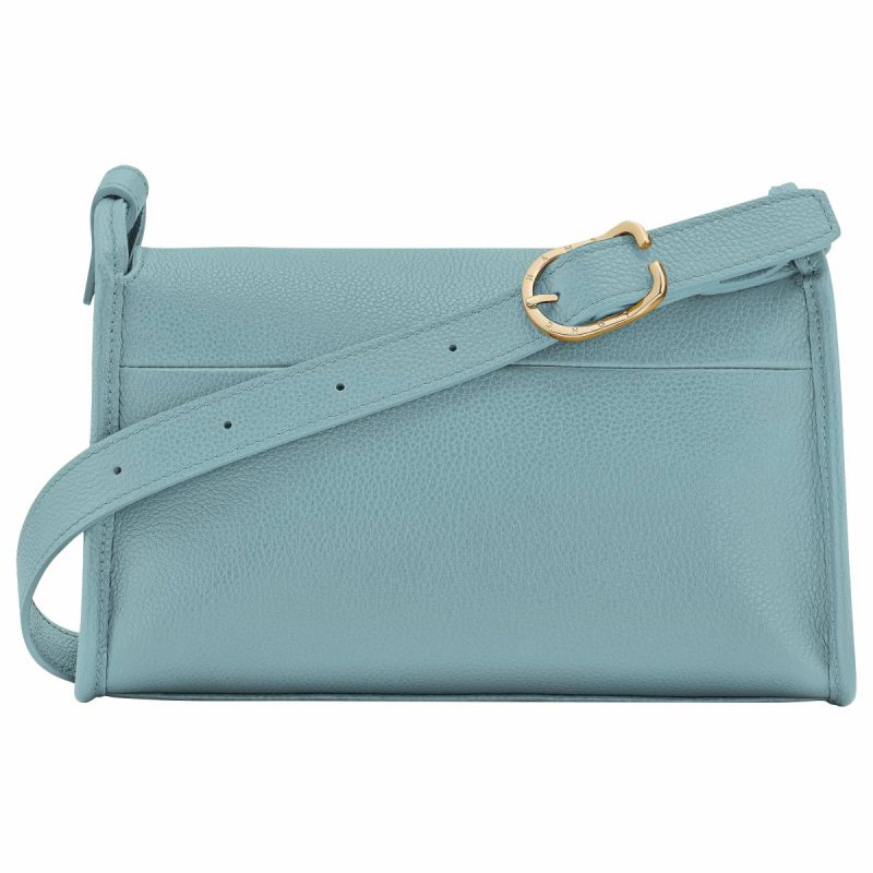 Longchamp Leather Bags Women Eucalyptus Le Foulonné M Crossbody Bag Eucalyptus - Leather - Image 4
