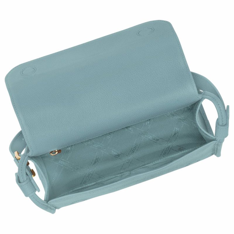 Longchamp Leather Bags Women Eucalyptus Le Foulonné M Crossbody Bag Eucalyptus - Leather - Image 5