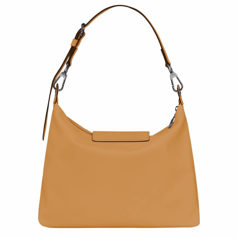 Longchamp Leather Bags Women Le Pliage Xtra M Hobo Bag Honey - Leather Honey - Image 3
