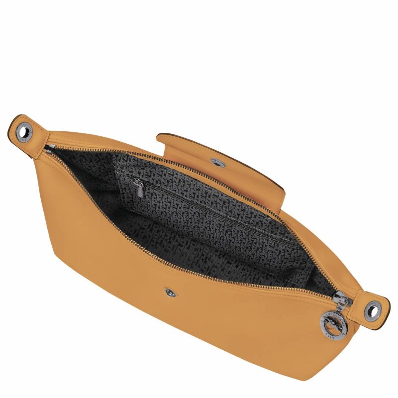 Longchamp Leather Bags Women Le Pliage Xtra M Hobo Bag Honey - Leather Honey - Image 4