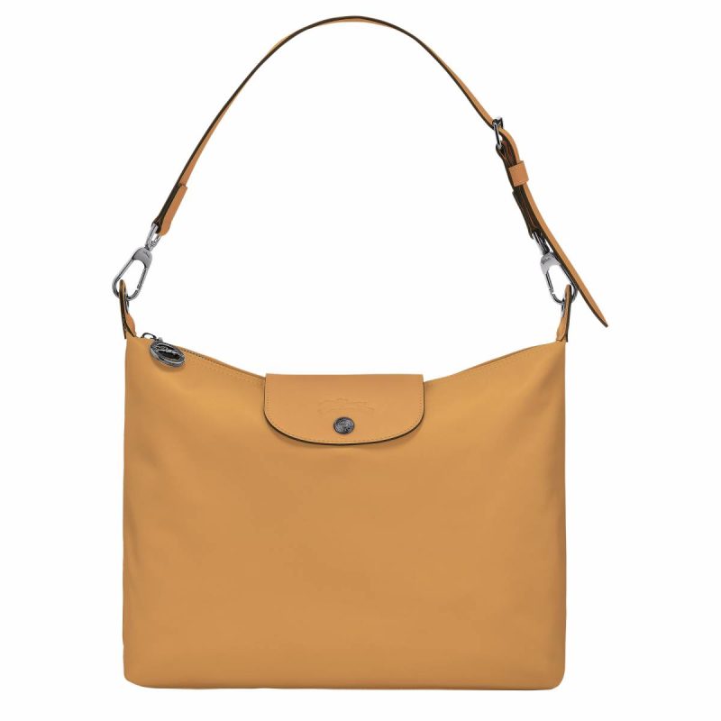 Longchamp Leather Bags Women Le Pliage Xtra M Hobo Bag Honey - Leather Honey