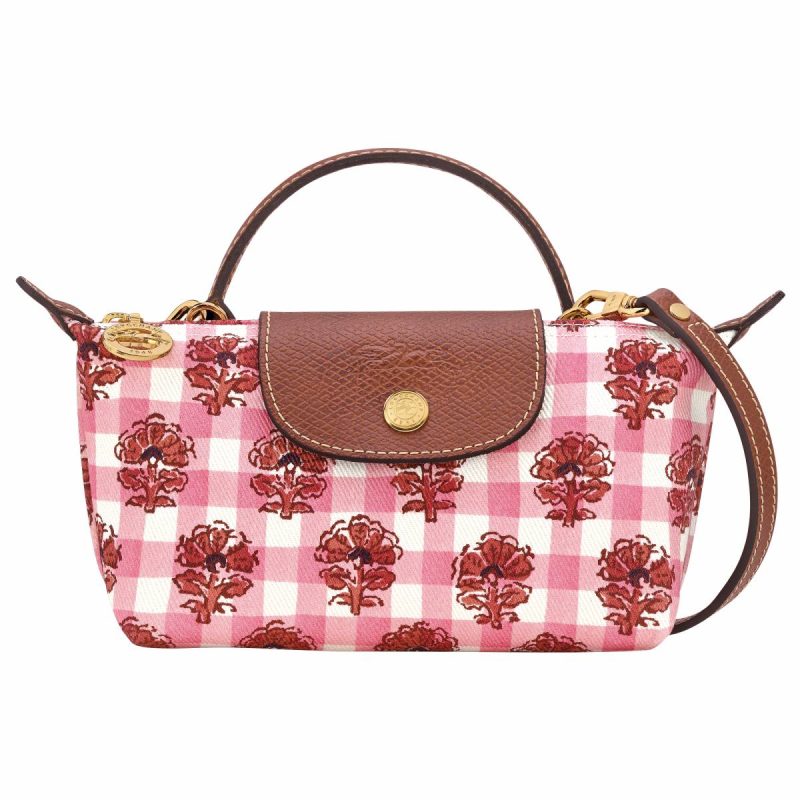 Longchamp Mini Bags Women Le Pliage Collection Xs Pouch Blush - Canvas Blush