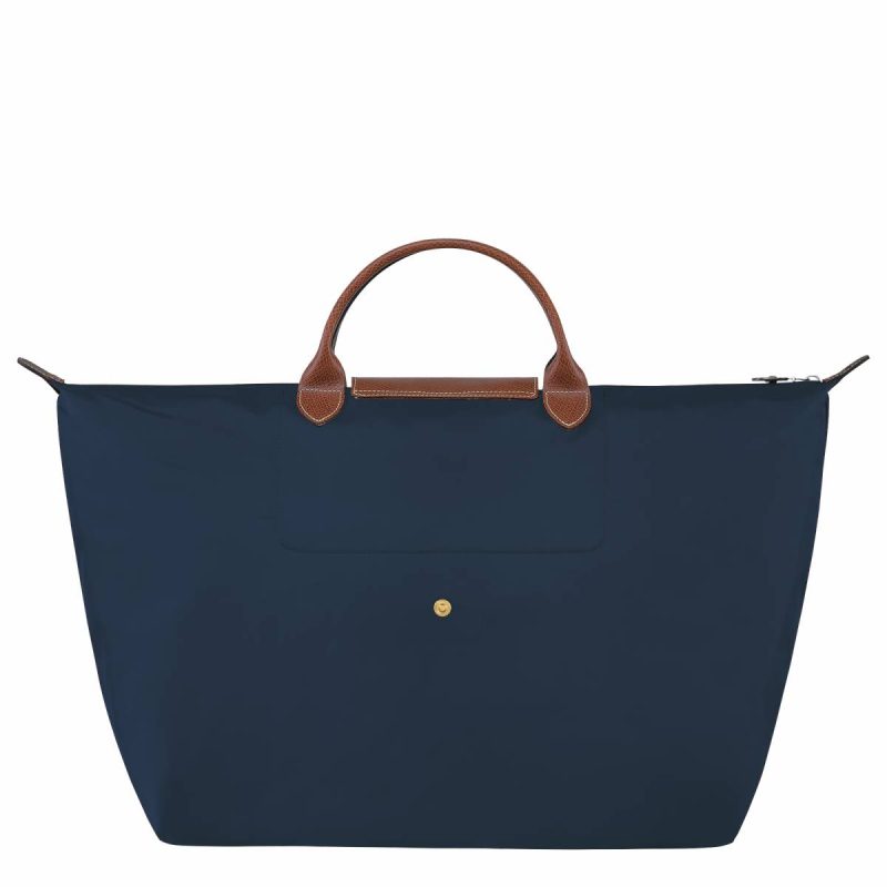 Longchamp Navy Women Travel Bags Le Pliage Original L Travel Bag Navy - Recycled Canvas - Image 3