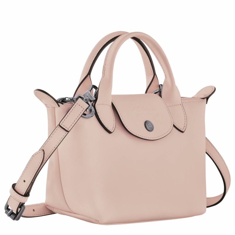 Longchamp Nude Leather Bags Women Le Pliage Xtra Xs Handbag Nude - Leather - Image 3