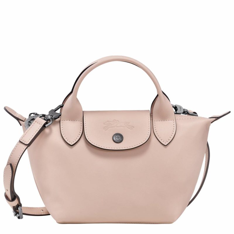 Longchamp Nude Leather Bags Women Le Pliage Xtra Xs Handbag Nude - Leather