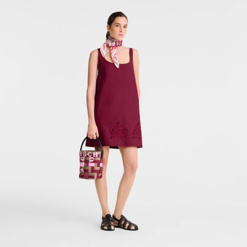 Longchamp Re-Play Xs Bucket Bag Artichoke/Beetroot - Canvas Women Mini Bags Artichoke/Beetroot - Image 2