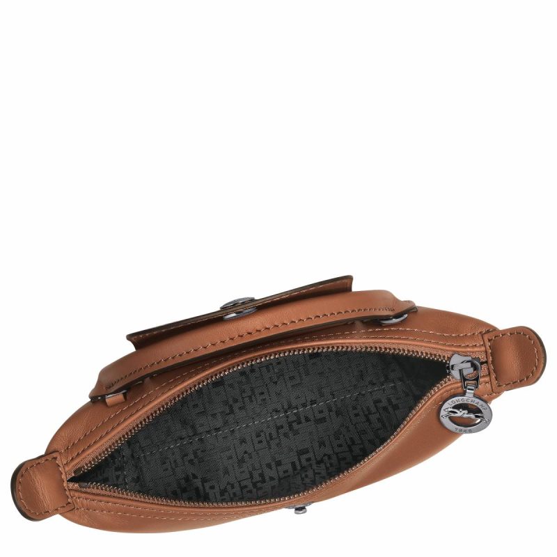 Longchamp Women Cognac Le Pliage Xtra Xs Pouch Cognac - Leather Leather Bags - Image 5