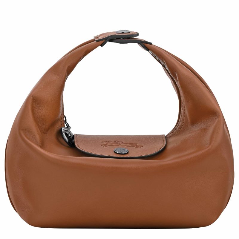 Longchamp Women Cognac Leather Bags Le Pliage Xtra Xs Handbag Cognac - Leather