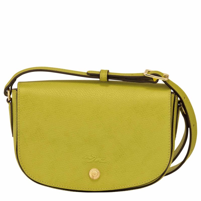 Longchamp Women Kiwi Green Leather Bags Épure S Crossbody Bag Kiwi Green - Leather
