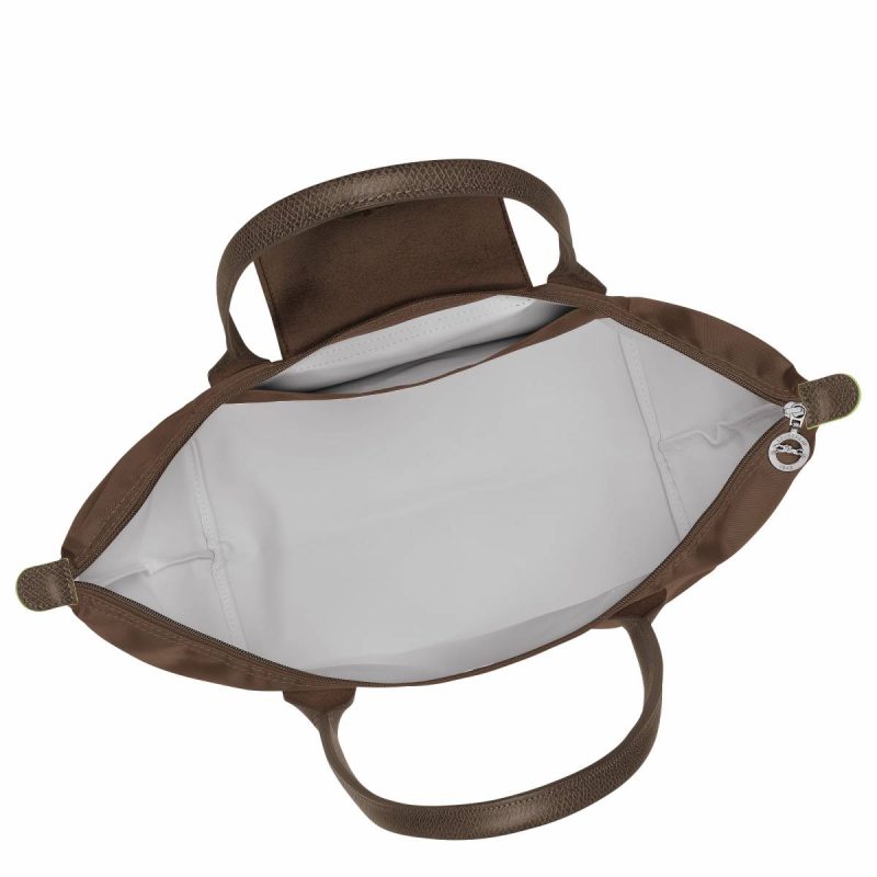 Longchamp Women Le Pliage Green L Tote Bag Terra - Recycled Canvas Terra Shoulder Bags - Image 3